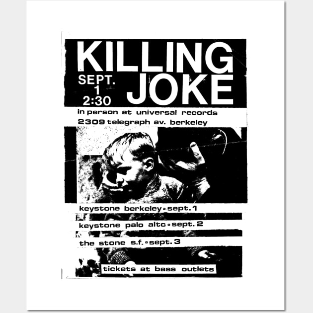 Killing Joke Industrial Flyer Wall Art by Punk Flyer Archive